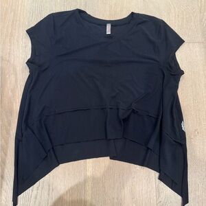 Black Women's Asymmetrical Top